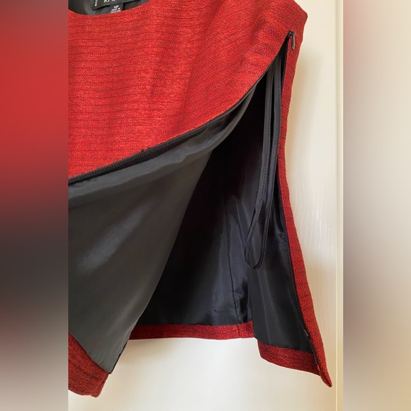 Kasper!!! Vintage 3pc Red and Black Pantsuit. SZ 14 Petite - Picture 4 of 14